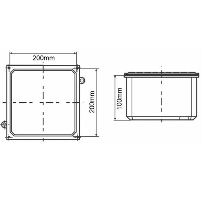 Caixa de Passagem Alumínio Embutir/Sobrepor 20X20cm IP65 Tramontina - INSTRUFIBER Caixa de Passagem Alumínio Embutir/Sobrepor 20X20cm IP65 Tramontina - INSTRUFIBER