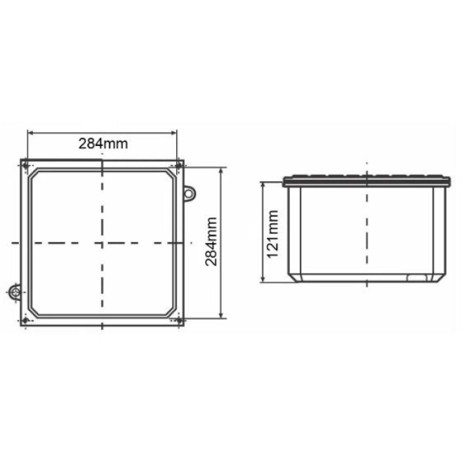 Caixa de Passagem Alumínio Embutir/Sobrepor 30X30cm IP65 Tramontina - INSTRUFIBER Caixa de Passagem Alumínio Embutir/Sobrepor 30X30cm IP65 Tramontina - INSTRUFIBER