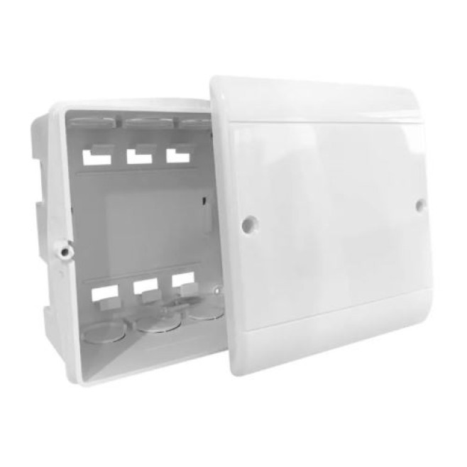 Caixa de Passagem PVC Embutir 22X20cm Perlex - INSTRUFIBER Caixa de Passagem PVC Embutir 22X20cm Perlex - INSTRUFIBER