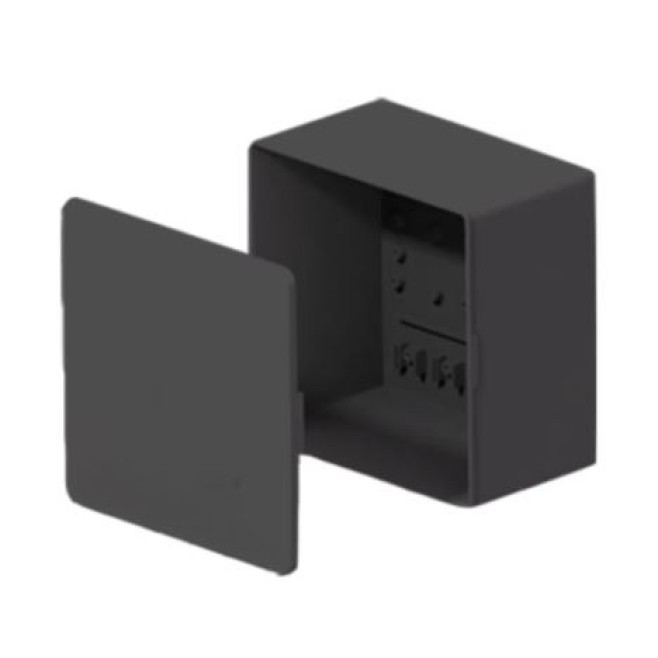 Caixa de Passagem Pvc Sobrepor 12X12X9cm Preta Inpol - INSTRUFIBER