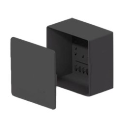 Caixa de Passagem Pvc Sobrepor 15X15X9cm Preta Inpol - INSTRUFIBER
