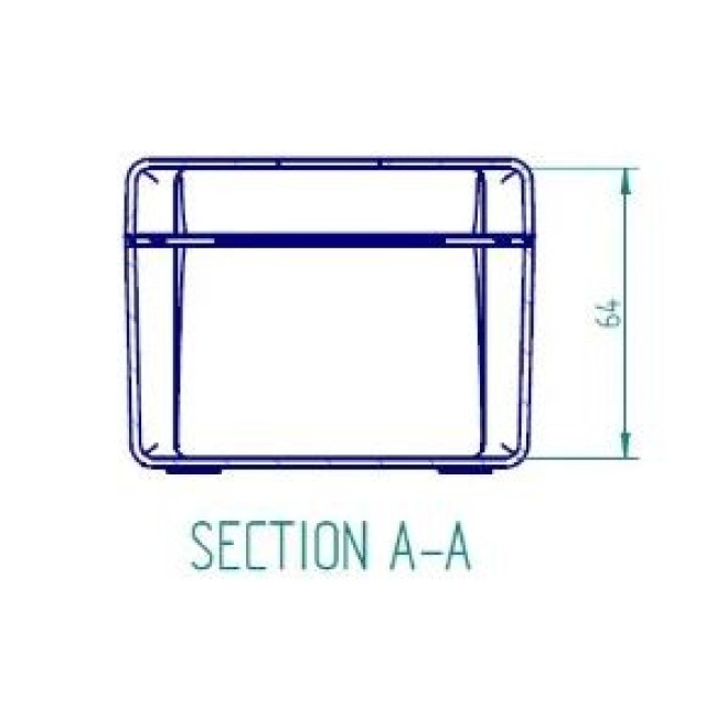 Caixa p/ Botoeira 1 Furo 22mm 90X90X70mm IP44 - INSTRUFIBER