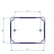 Caixa p/ Botoeira 2 Furos 22mm 120X90X70mm IP44 - INSTRUFIBER