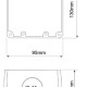 Caixa de Passagem para Piso 4X4 1" Baixa - INSTRUFIBER Caixa de Passagem para Piso 4X4 1" Baixa - INSTRUFIBER