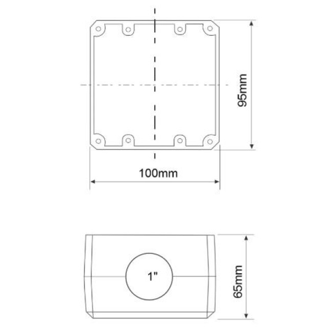 Caixa pra Piso 4X4 Ø 1" Alta Olivo - INSTRUFIBER Caixa pra Piso 4X4 Ø 1" Alta Olivo - INSTRUFIBER