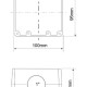 Caixa pra Piso 4X4 Ø 1" Alta Olivo - INSTRUFIBER Caixa pra Piso 4X4 Ø 1" Alta Olivo - INSTRUFIBER