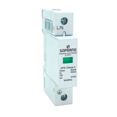 DPS - Dispositivo Proteção Contra Surto 1P 275V 80kA Classe II Soprano - INSTRUFIBER