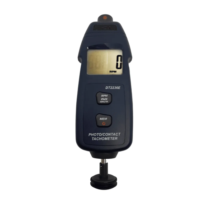 DT2236E - Tacômetro Digital de Contato e Óptico - INSTRUFIBER DT2236E - Tacômetro Digital de Contato e Óptico - INSTRUFIBER