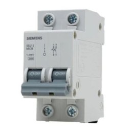 Disjuntor Din Bipolar 10A 3kA Curva C 5SJ Siemens - INSTRUFIBER