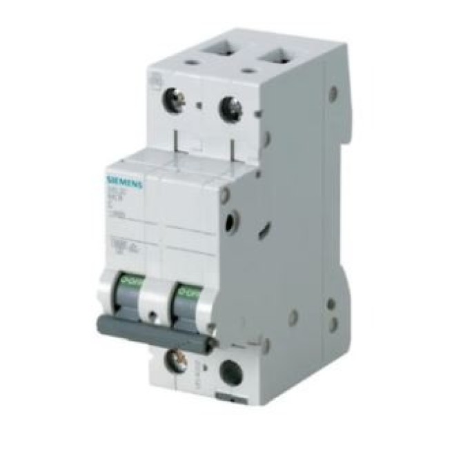 Disjuntor Din Bipolar 10A 5kA Curva C Siemens - INSTRUFIBER