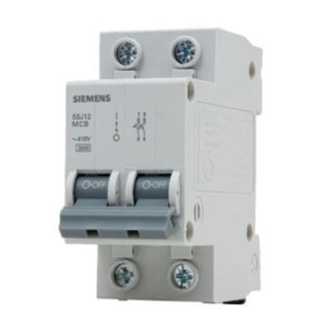 Disjuntor Din Bipolar 16A 3kA Curva C 5SJ Siemens - INSTRUFIBER