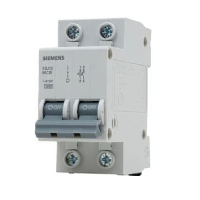 Disjuntor Din Bipolar 20A 3kA Curva C 5SJ Siemens - INSTRUFIBER