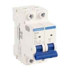 Disjuntor Din Bipolar 20A 3kA Curva C TDJ3 Tramontina - INSTRUFIBER