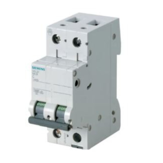 Disjuntor Din Bipolar 25A 5kA Curva C Siemens - INSTRUFIBER