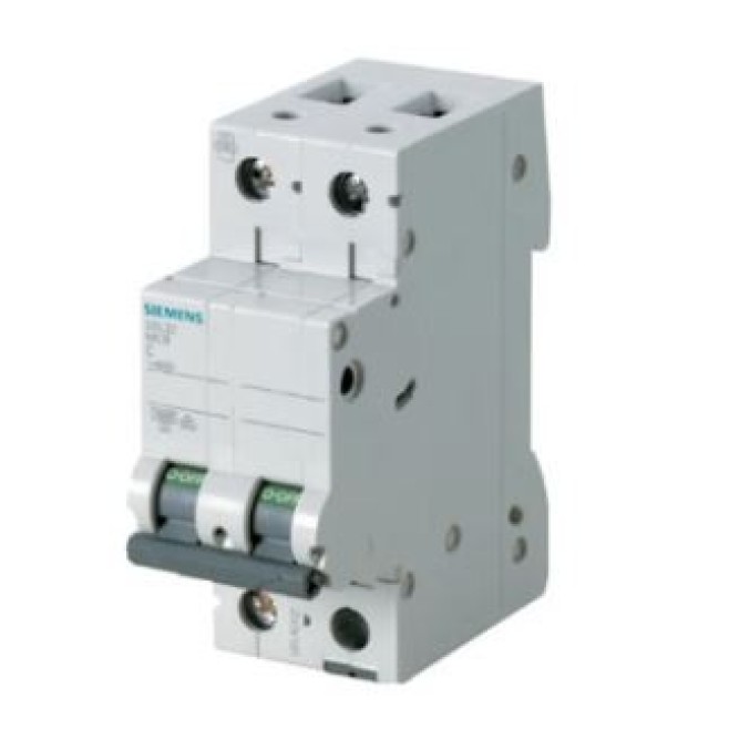 Disjuntor Din Bipolar 50A 5kA Curva C Siemens - INSTRUFIBER