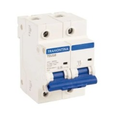 Disjuntor Din Bipolar 80A 10kA Curva C TDJ10 Tramontina - INSTRUFIBER