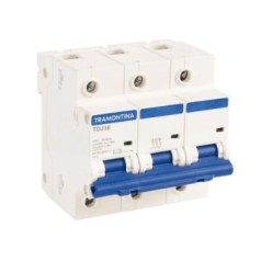 Disjuntor Din Tripolar 125A 10kA Curva C TDJ10 Tramontina - INSTRUFIBER