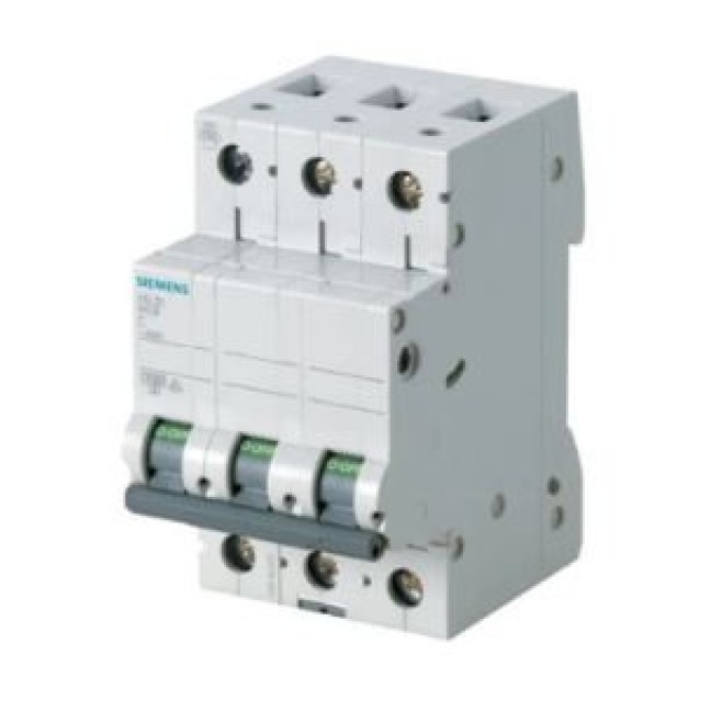 Disjuntor Din Tripolar 40A 5kA Curva C 5SL Siemens - INSTRUFIBER