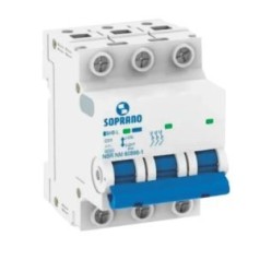 Disjuntor Din Tripolar 40A 6kA Curva C SHB-L Soprano - INSTRUFIBER