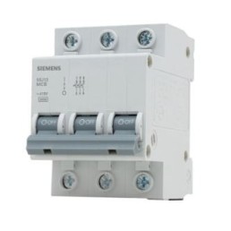 Disjuntor Din Tripolar 50A 3kA Curva C 5SJ Siemens - INSTRUFIBER