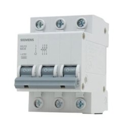 Disjuntor Din Tripolar 63A 3kA Curva C 5SJ Siemens - INSTRUFIBER