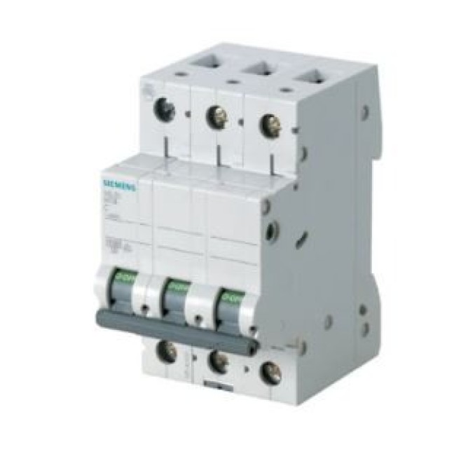 Disjuntor Din Tripolar 63A 5kA Curva C Siemens - INSTRUFIBER