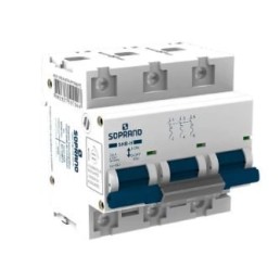 Disjuntor Din Tripolar 70A 10kA Curva C SHB-H Soprano - INSTRUFIBER