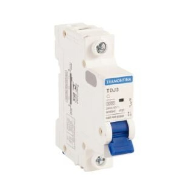 Disjuntor Din Unipolar 50A 3kA Curva C TDJ3 Tramontina - INSTRUFIBER
