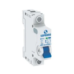 Disjuntor Din Unipolar 63A 6kA Curva C SHB-L Soprano - INSTRUFIBER