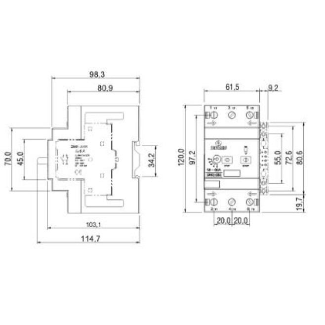 Disjuntor Motor 25~40A DMS-032 Soprano - INSTRUFIBER