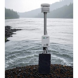 Estação Fluviométrica com Vazão de Água - Cirrus (Via Satélite) - INSTRUFIBER