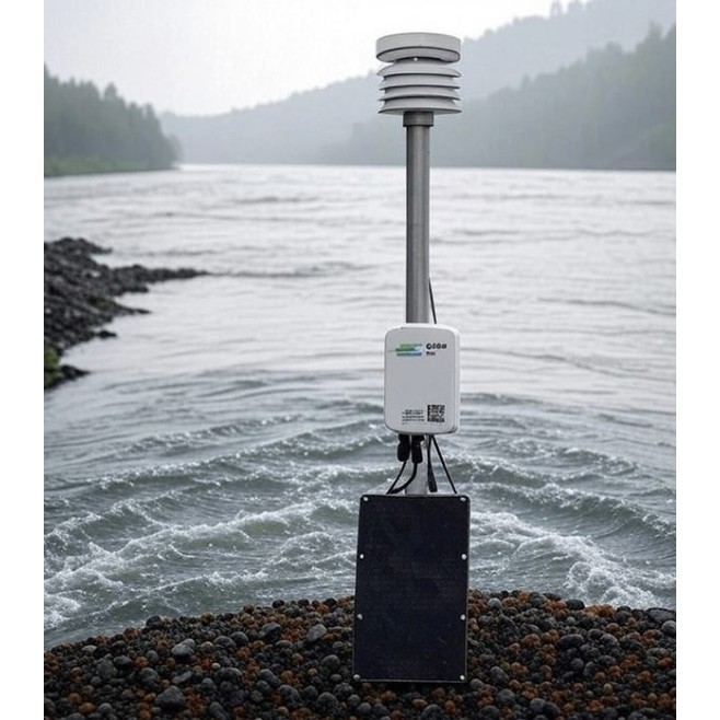 Estação Fluviométrica com Vazão de Água - Cirrus (Via Satélite) - INSTRUFIBER