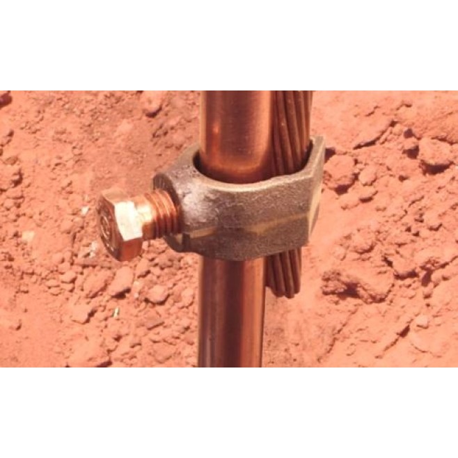 Grampo para Haste de Aterramento 1/2"~5/8" - INSTRUFIBER Grampo para Haste de Aterramento 1/2"~5/8" - INSTRUFIBER