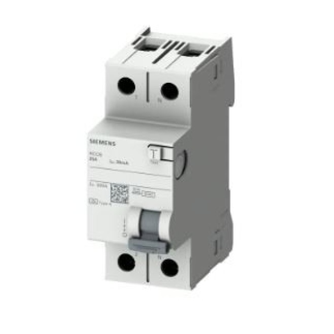 Interruptor DR 2P 25A 30mA 100~240V 5SV5312 Siemens - INSTRUFIBER