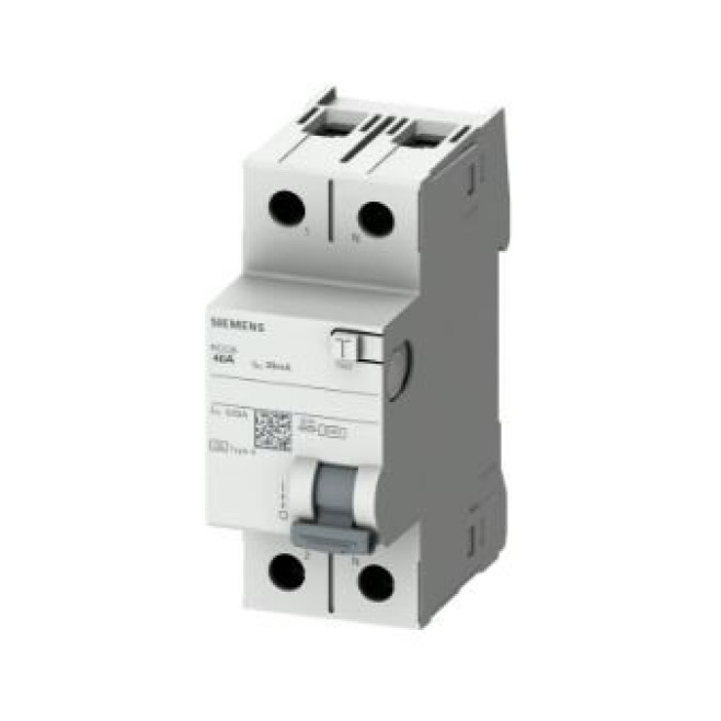 Interruptor DR 2P 40A 30mA 100~240V 5SV5314 Siemens - INSTRUFIBER