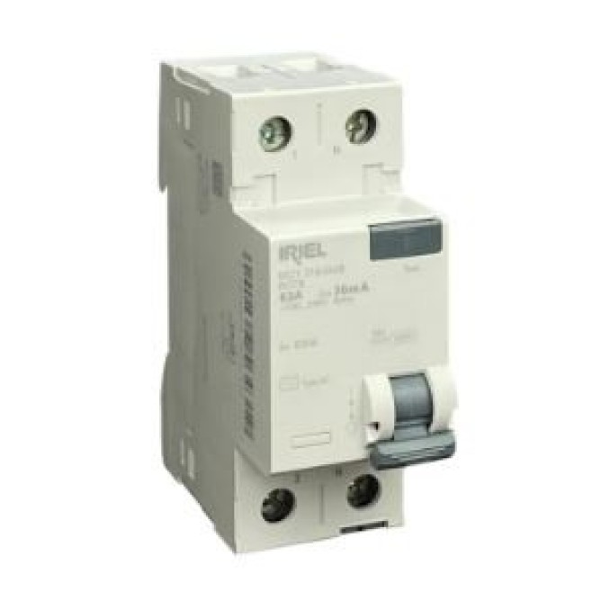 Interruptor DR 2P 63A 30mA Iriel 5SZ13160MB - INSTRUFIBER