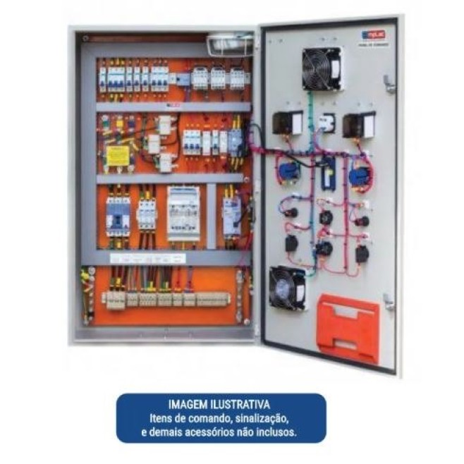 Quadro de Comando 100X60X25cm Com Flange Andaluz - INSTRUFIBER