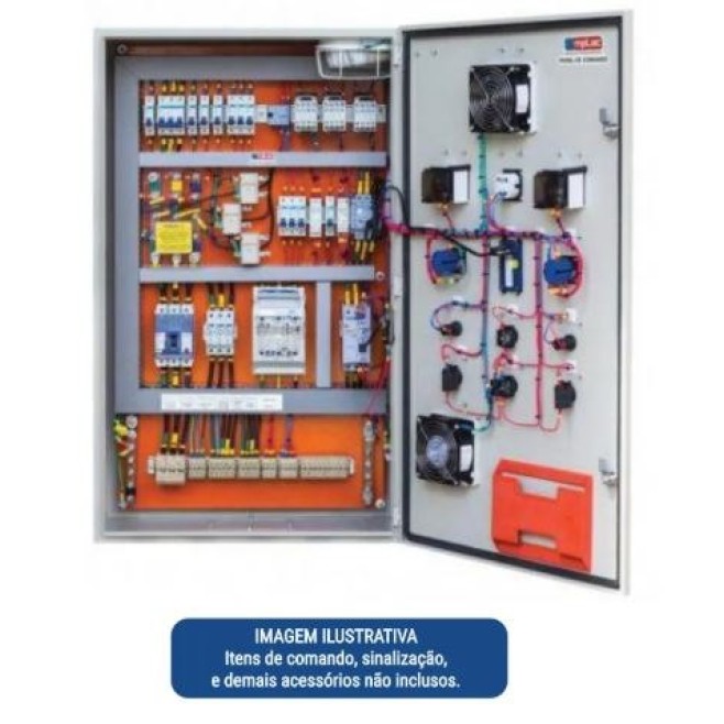 Quadro de Comando 100X80X25cm Com Flange Andaluz - INSTRUFIBER