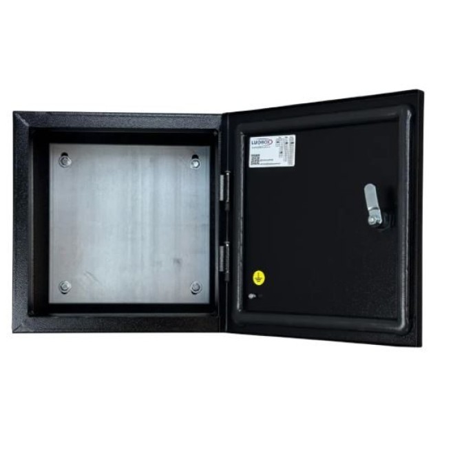 Quadro de Comando 30X30X20cm Sem Flange Preto Lukma - INSTRUFIBER