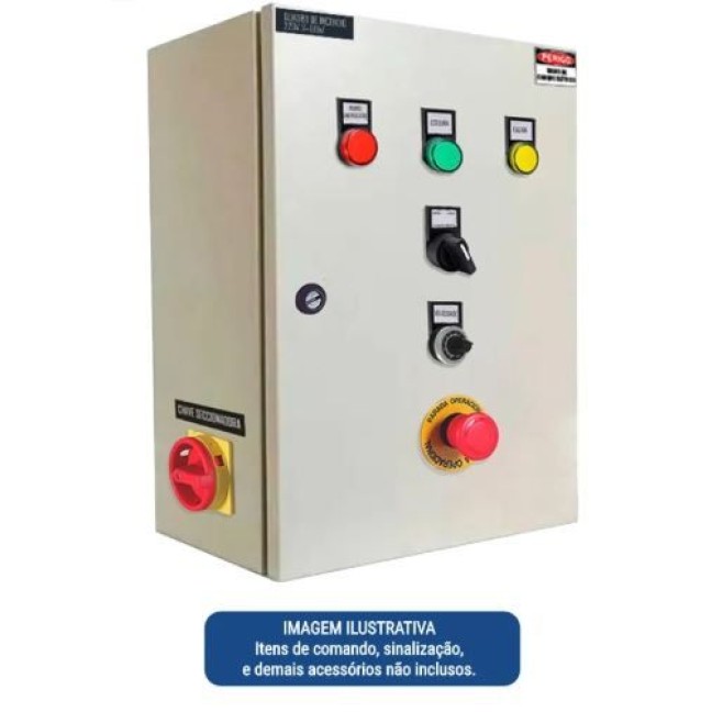 Quadro de Comando 40X30X20cm Com Flange Lukbox - INSTRUFIBER