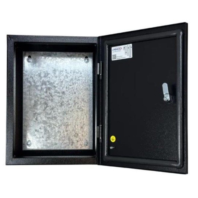 Quadro de Comando 40X30X20cm Sem Flange Preto Lukma - INSTRUFIBER