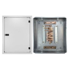 Quadro de Distribuição 15 Din + Geral c/ Barramento Trifásico 80A - Embutir - INSTRUFIBER