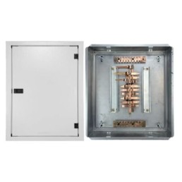 Quadro de Distribuição 15 Din + Geral c/ Barramento Trifásico 80A - Embutir - INSTRUFIBER