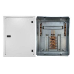 Quadro de Distribuição 16 Din + Geral c/ Barramento Bifásico 80A - Embutir - INSTRUFIBER