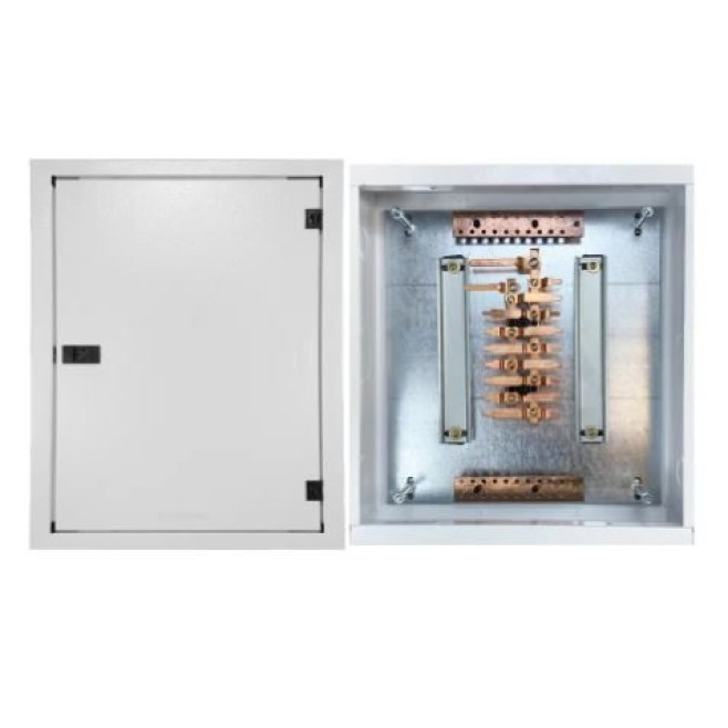 Quadro de Distribuição 16 Din + Geral c/ Barramento Bifásico 80A - Sobrepor - INSTRUFIBER