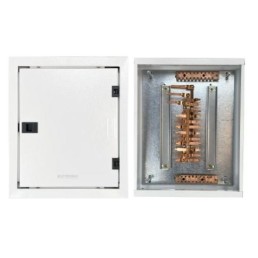 Quadro de Distribuição 21 Din + Geral c/ Barramento Trifásico 80A - Sobrepor - INSTRUFIBER