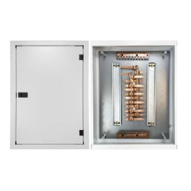 Quadro de Distribuição 22 Din + Geral c/ Barramento Bifásico 80A - Sobrepor - INSTRUFIBER