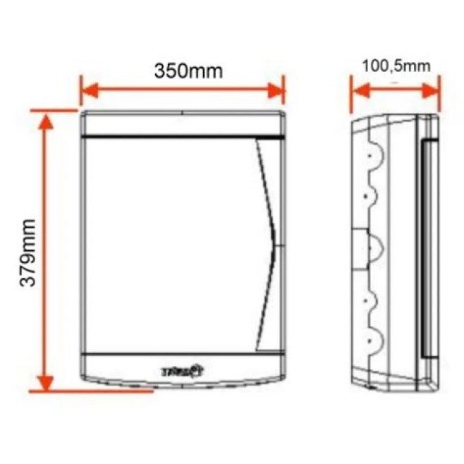 Quadro de Distribuição 24 DIN Sobrepor Tigre - INSTRUFIBER
