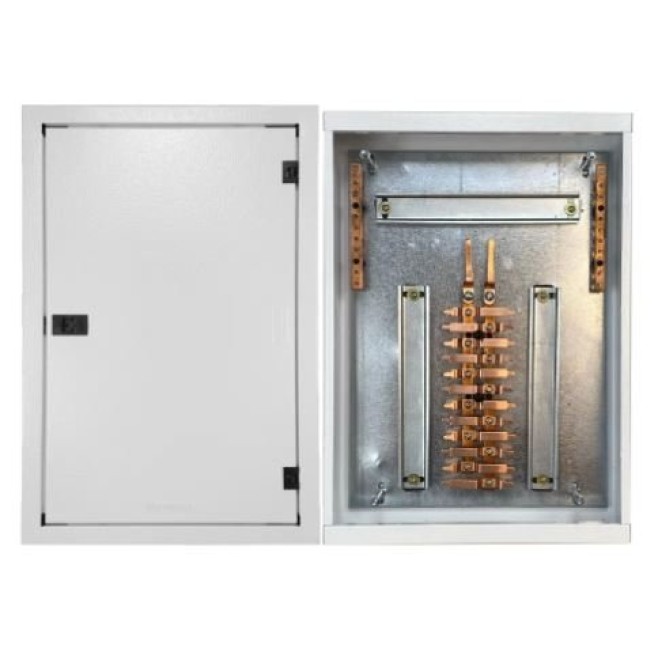 Quadro de Distribuição 24 Din + Geral c/ Barramento Bifásico 100A - Sobrepor - INSTRUFIBER