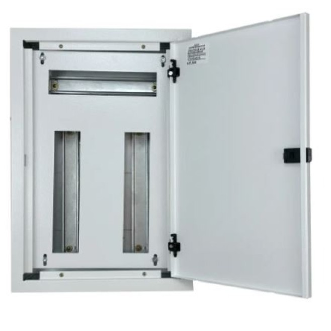 Quadro de Distribuição 24 Din + Geral c/ Barramento Trifásico 100A - Embutir - INSTRUFIBER